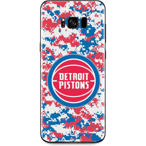 NBA Detroit Pistons Digi Camo Galaxy S8 Plus Skin