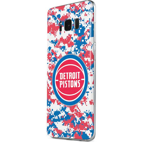 NBA Detroit Pistons Digi Camo Galaxy S8 Skin