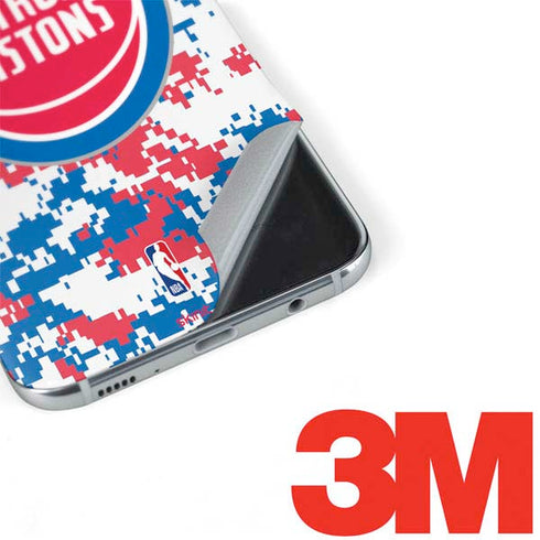 NBA Detroit Pistons Digi Camo Galaxy S8 Skin