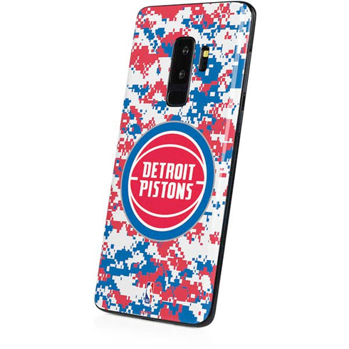 NBA Detroit Pistons Digi Camo Galaxy S9 Plus Skin