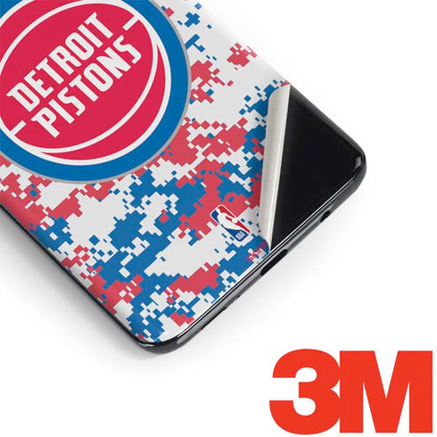 NBA Detroit Pistons Digi Camo Galaxy S9 Skin