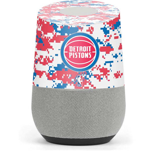 NBA Detroit Pistons Digi Camo Google Home Skin