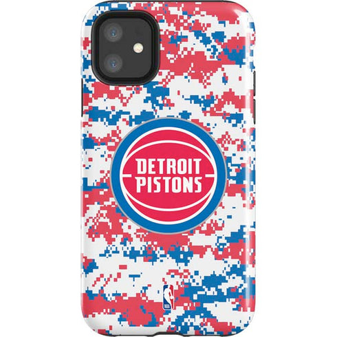 NBA Detroit Pistons Digi Camo iPhone 11 Impact Case