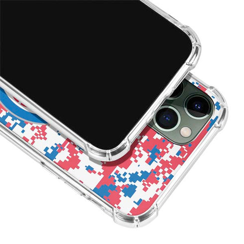 NBA Detroit Pistons Digi Camo iPhone 11 Pro Max Clear Case