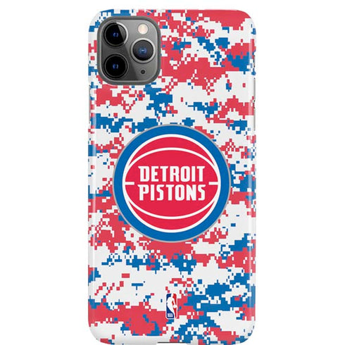NBA Detroit Pistons Digi Camo iPhone 11 Pro Max Lite Case