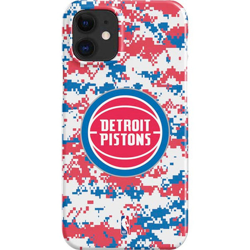 NBA Detroit Pistons Digi Camo iPhone 12 Mini Lite Case