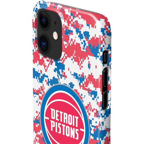NBA Detroit Pistons Digi Camo iPhone 12 Mini Lite Case