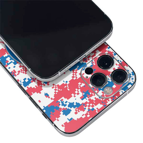 NBA Detroit Pistons Digi Camo iPhone 12 Pro Skin
