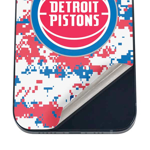 NBA Detroit Pistons Digi Camo iPhone 12 Skin