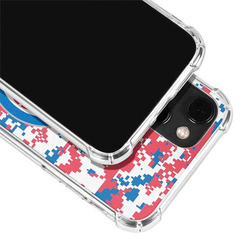 NBA Detroit Pistons Digi Camo iPhone 14 Clear Case