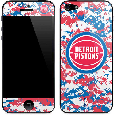 NBA Detroit Pistons Digi Camo iPhone 5/5s/5SE Skin