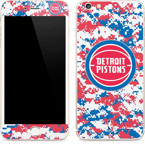 NBA Detroit Pistons Digi Camo iPhone 6/6s Plus Skin