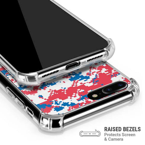 NBA Detroit Pistons Digi Camo iPhone 7/8 Plus Clear Case