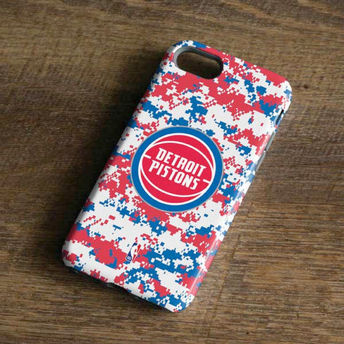 NBA Detroit Pistons Digi Camo iPhone 7 Pro Case