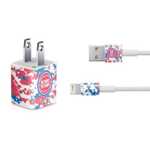NBA Detroit Pistons Digi Camo iPhone Charger (5W USB) Skin