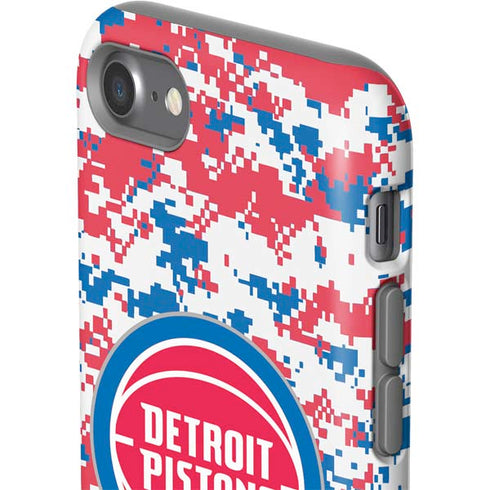 NBA Detroit Pistons Digi Camo iPhone SE (2nd & 3rd Gen) Pro Case