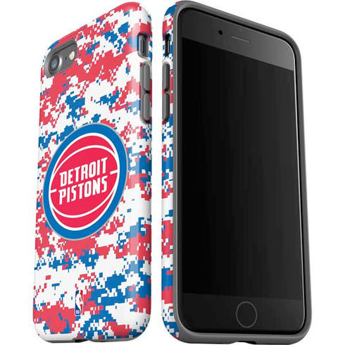 NBA Detroit Pistons Digi Camo iPhone SE (2nd & 3rd Gen) Pro Case
