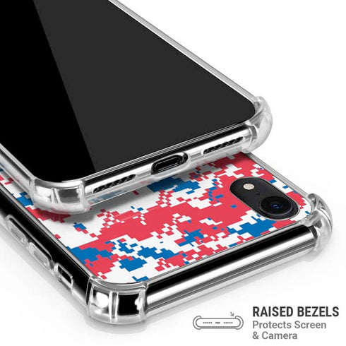 NBA Detroit Pistons Digi Camo iPhone XR Clear Case
