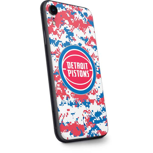 NBA Detroit Pistons Digi Camo iPhone XR Skin