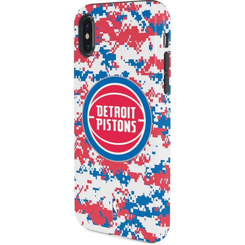 NBA Detroit Pistons Digi Camo iPhone XS Pro Case