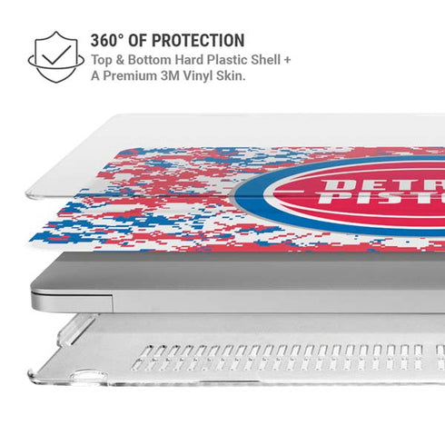 NBA Detroit Pistons Digi Camo MacBook Air 13in M1 (2021) Case plus Skin