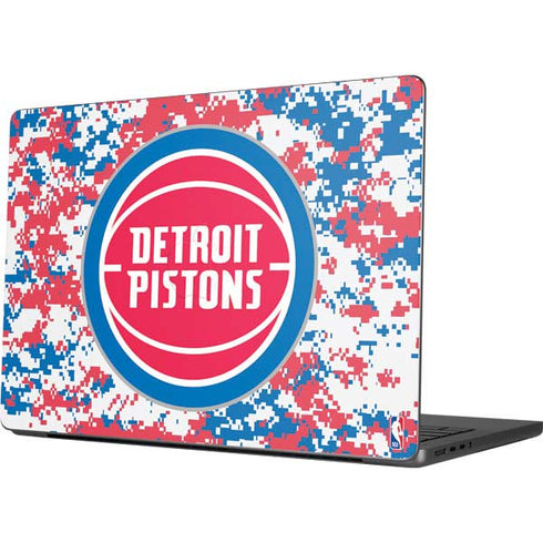 NBA Detroit Pistons Digi Camo MacBook Pro 14in (2021-24) Skin