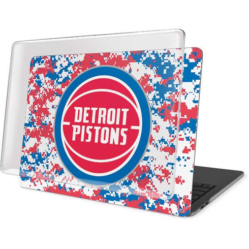 NBA Detroit Pistons Digi Camo MacBook Pro 16in (2019-20) Case plus Skin