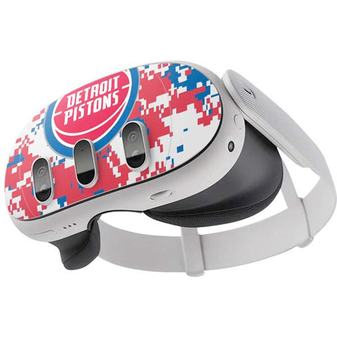 NBA Detroit Pistons Digi Camo Meta Quest 3 Skin
