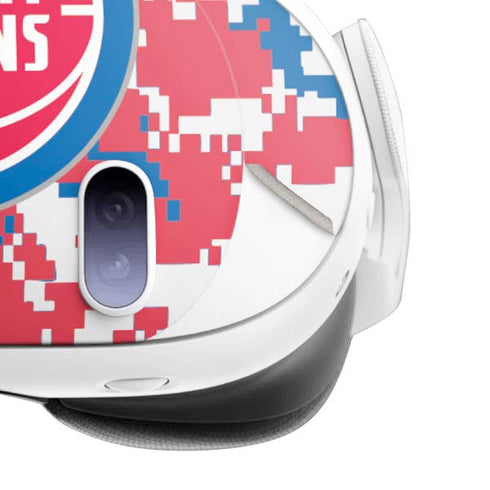 NBA Detroit Pistons Digi Camo Meta Quest 3 Skin