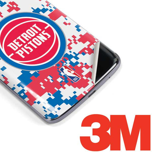NBA Detroit Pistons Digi Camo Moto E5 Plus Skin