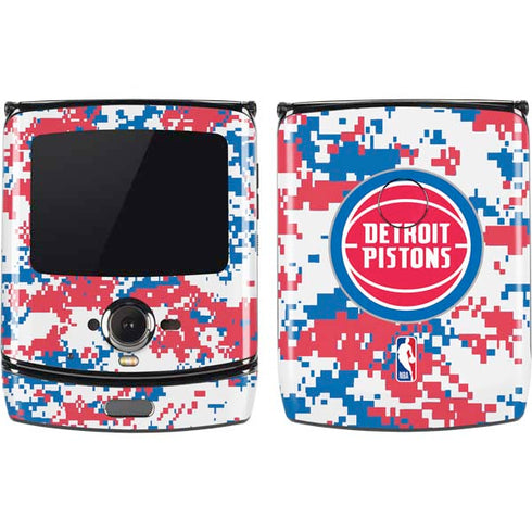 NBA Detroit Pistons Digi Camo Motorola RAZR Skin