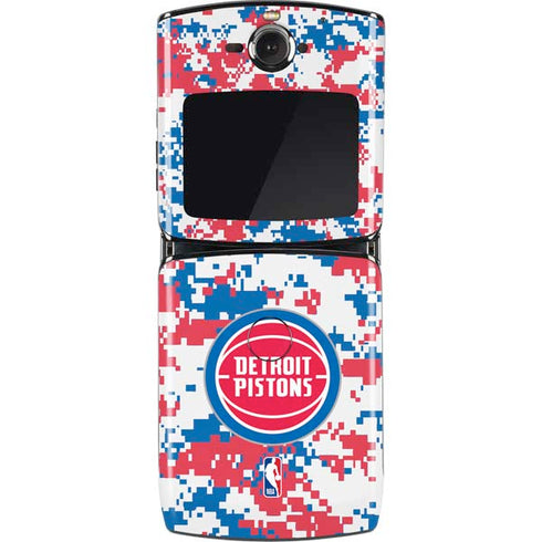 NBA Detroit Pistons Digi Camo Motorola RAZR Skin