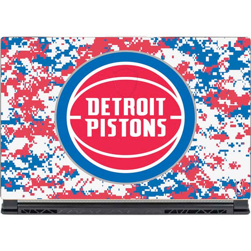 NBA Detroit Pistons Digi Camo MSI GS65 Stealth Laptop Skin