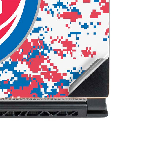 NBA Detroit Pistons Digi Camo MSI GS65 Stealth Laptop Skin