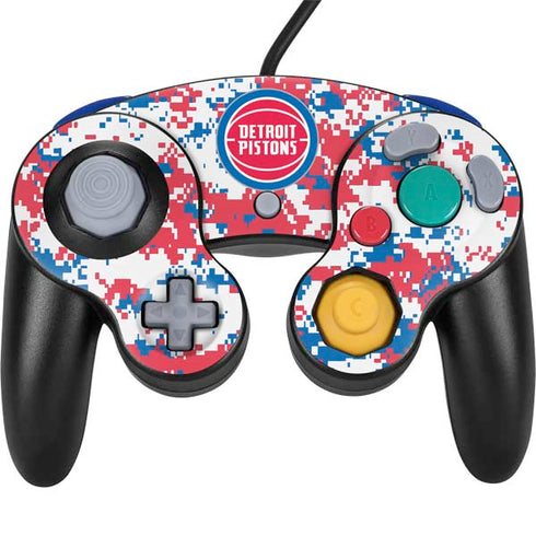 NBA Detroit Pistons Digi Camo Nintendo GameCube Controller Skin