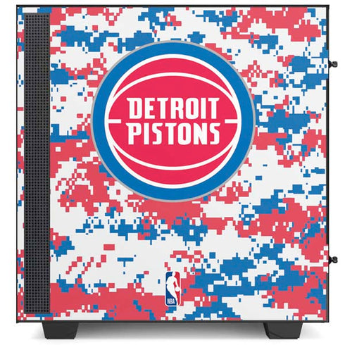 NBA Detroit Pistons Digi Camo NZXT H510 Compact ATX Mid-Tower Case Skin
