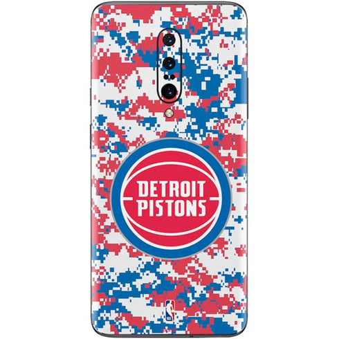 NBA Detroit Pistons Digi Camo OnePlus 7 Pro Skin