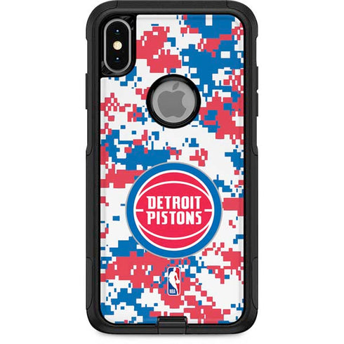NBA Detroit Pistons Digi Camo Otterbox Commuter iPhone Skin