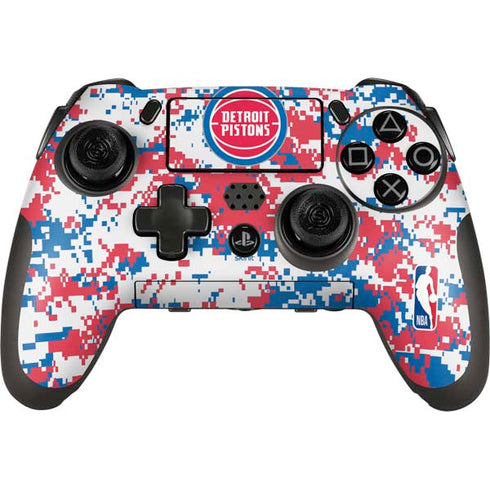 NBA Detroit Pistons Digi Camo PlayStation Scuf Vantage 2 Controller Skin