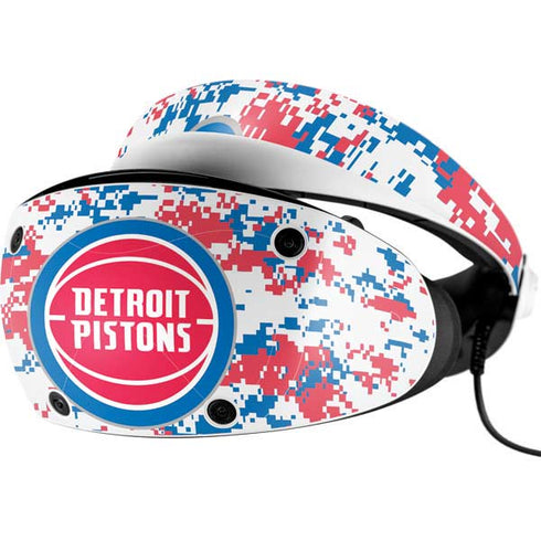 NBA Detroit Pistons Digi Camo PlayStation VR2 Skin