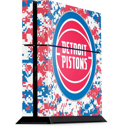 NBA Detroit Pistons Digi Camo PS4 Console Skin