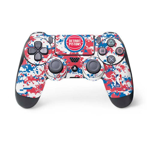 NBA Detroit Pistons Digi Camo PS4 Controller Skin