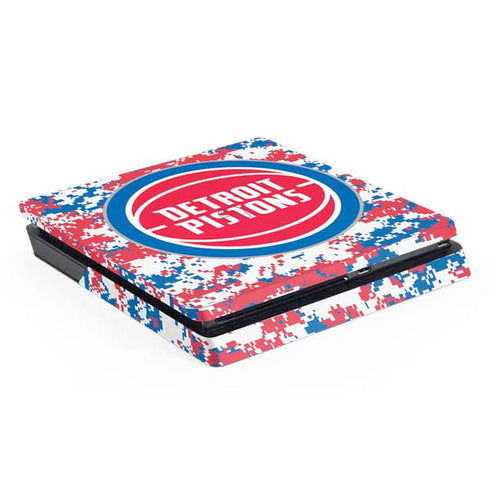 NBA Detroit Pistons Digi Camo PS4 Slim Skin