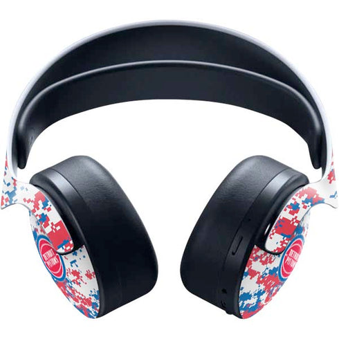 NBA Detroit Pistons Digi Camo PULSE 3D Wireless Headset for PS5 Skin
