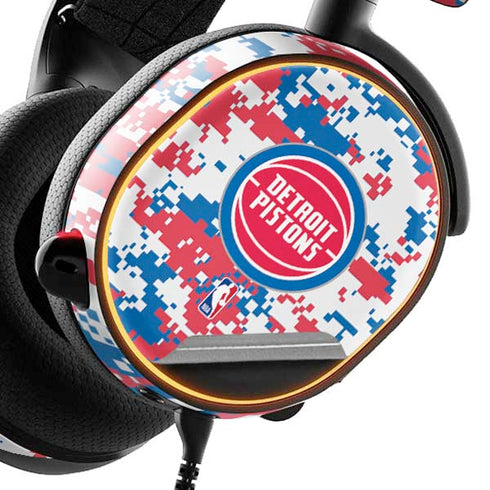 NBA Detroit Pistons Digi Camo SteelSeries Arctis 3 Skin