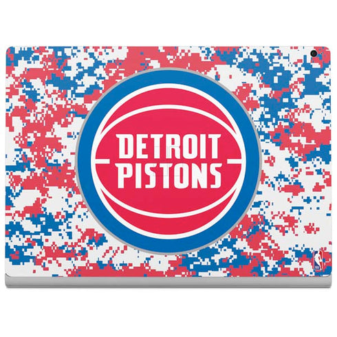 NBA Detroit Pistons Digi Camo Surface Book 2 15in Skin