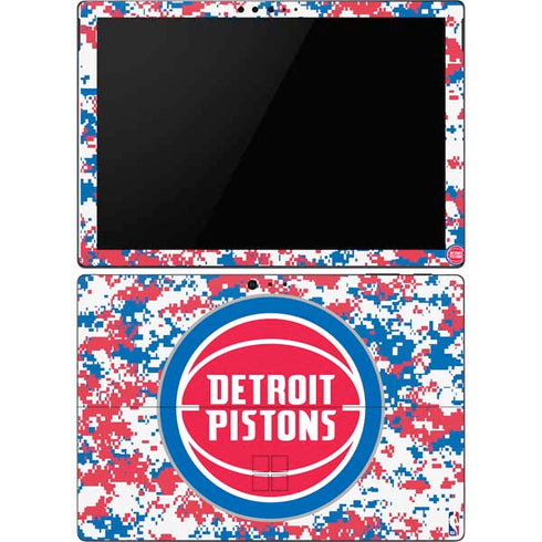 NBA Detroit Pistons Digi Camo Surface Pro 6 Skin