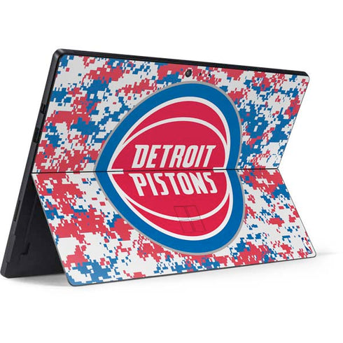 NBA Detroit Pistons Digi Camo Surface Pro 6 Skin