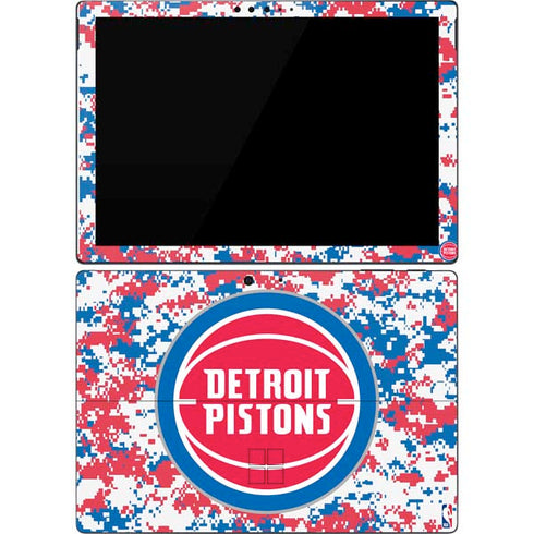 NBA Detroit Pistons Digi Camo Surface Pro 7 Skin