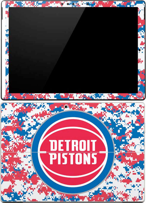 NBA Detroit Pistons Digi Camo Surface Pro (2017) Skin